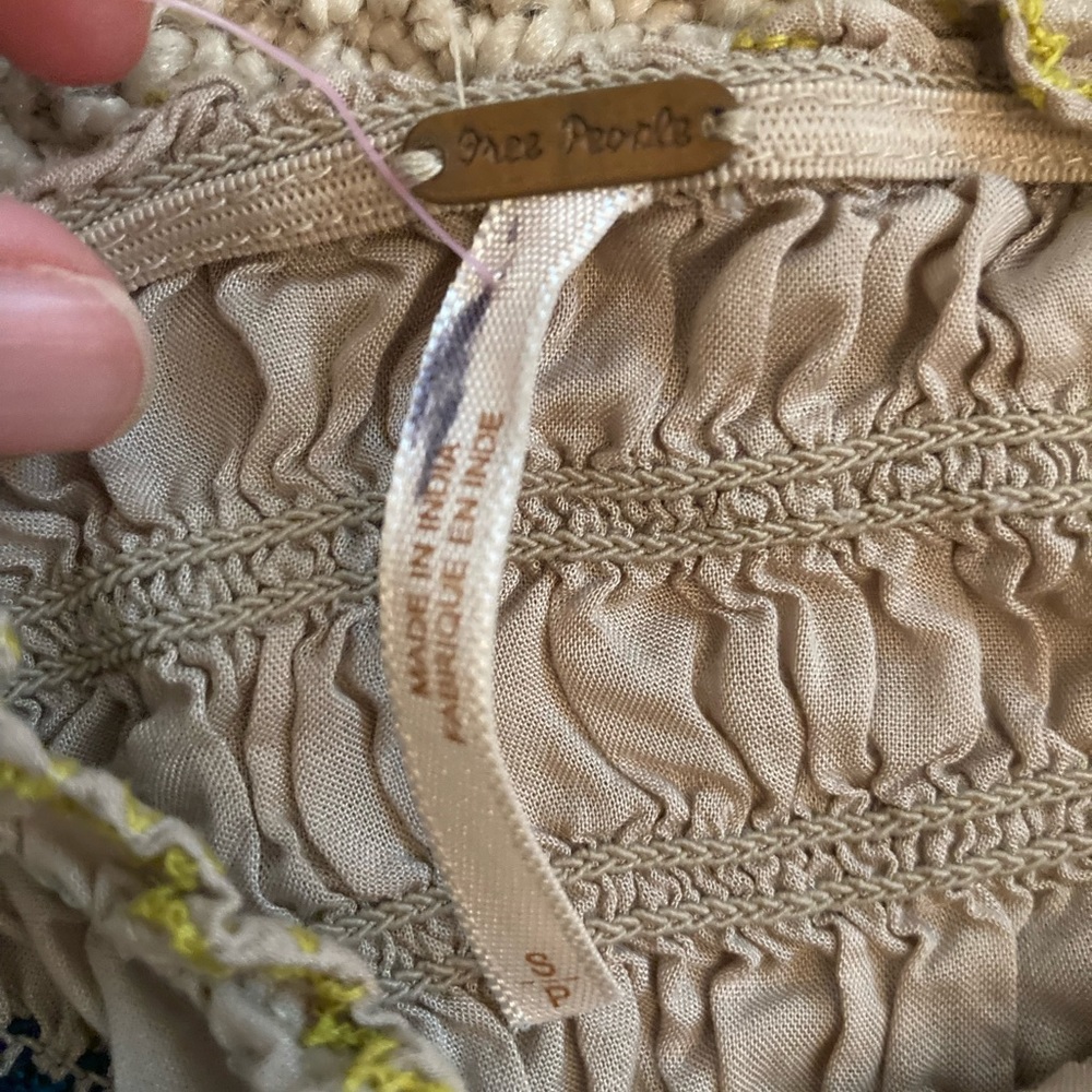 NWOT Free People Smocked Stretch Crop Tube Tops - Picture 5 of 6